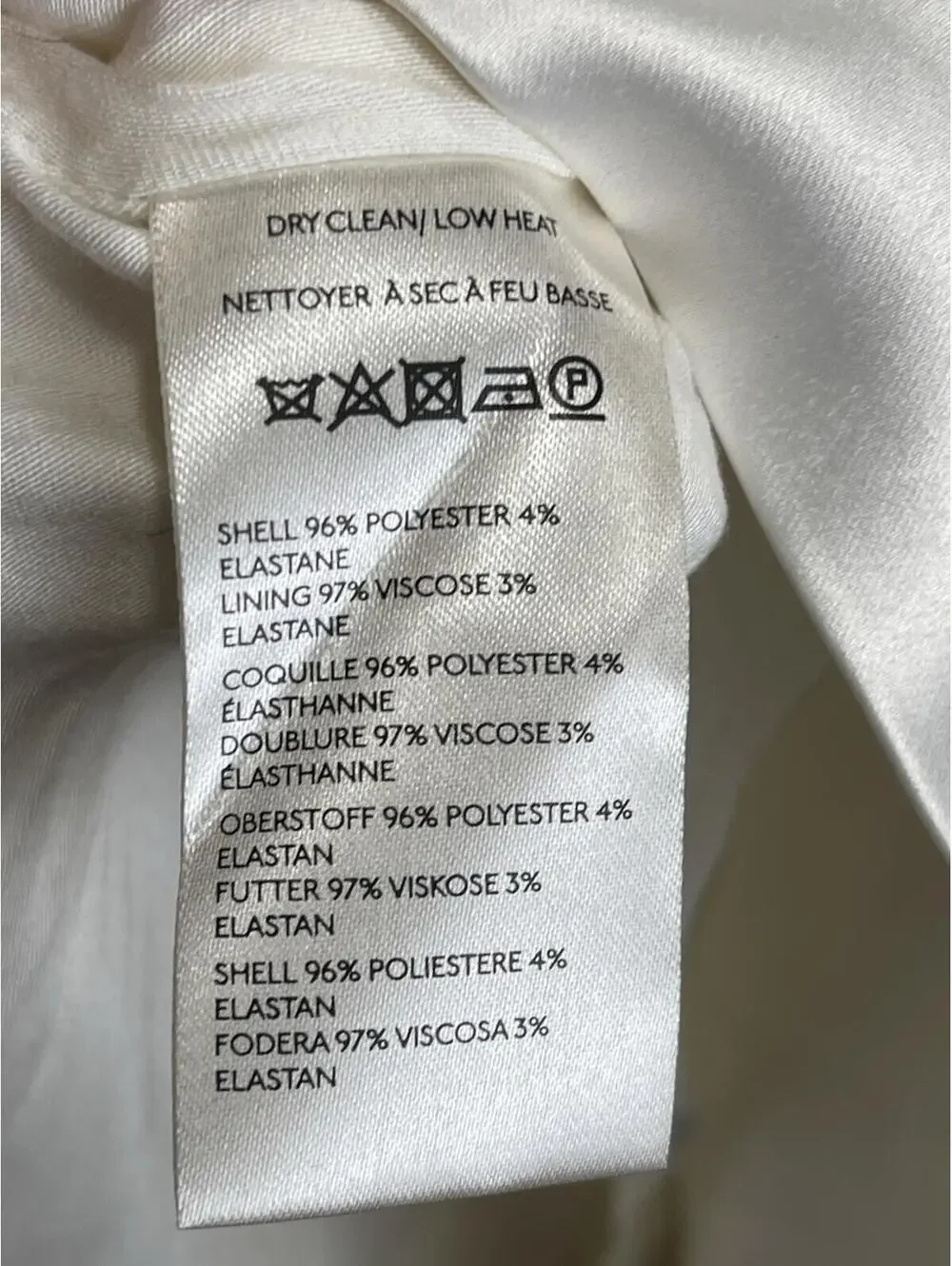 BHLDN Anthropologie Ivory Satin Short Dress XL Bridal Reception Formal NWT $178 - Picture 7 of 9